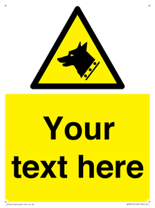 Custom Warning: Guard dog